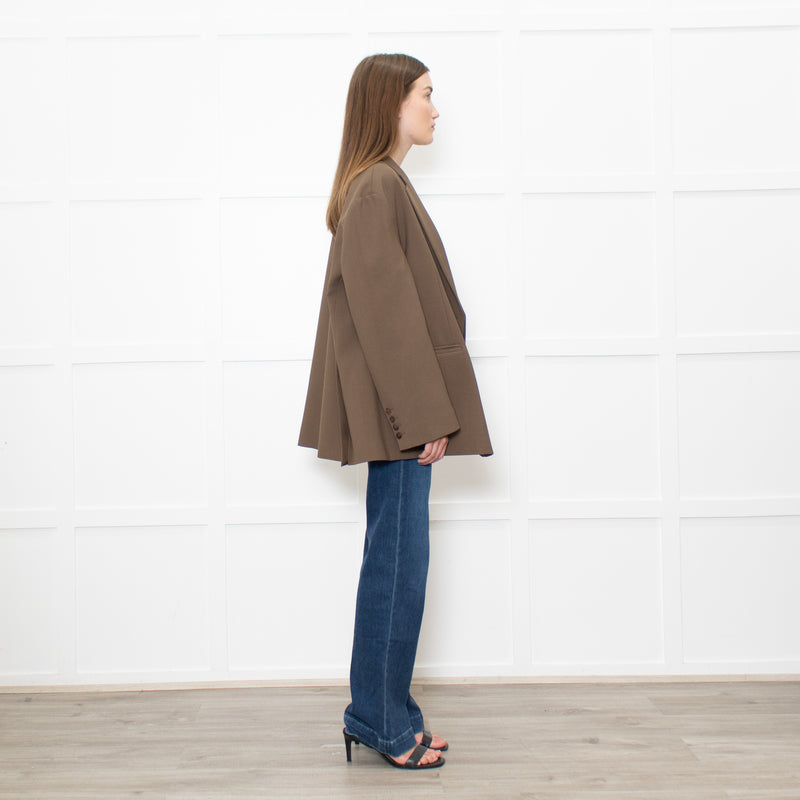 The Frankie Shop Khkai Oversized Blazer