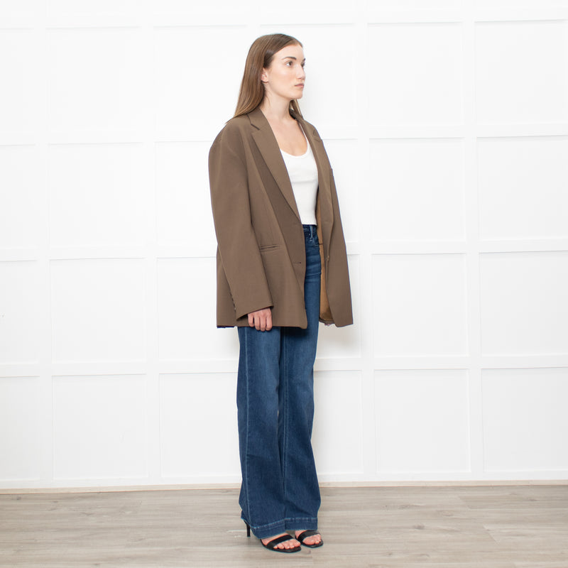 The Frankie Shop Khkai Oversized Blazer