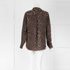 L'Agence Leopard Silk Shirt