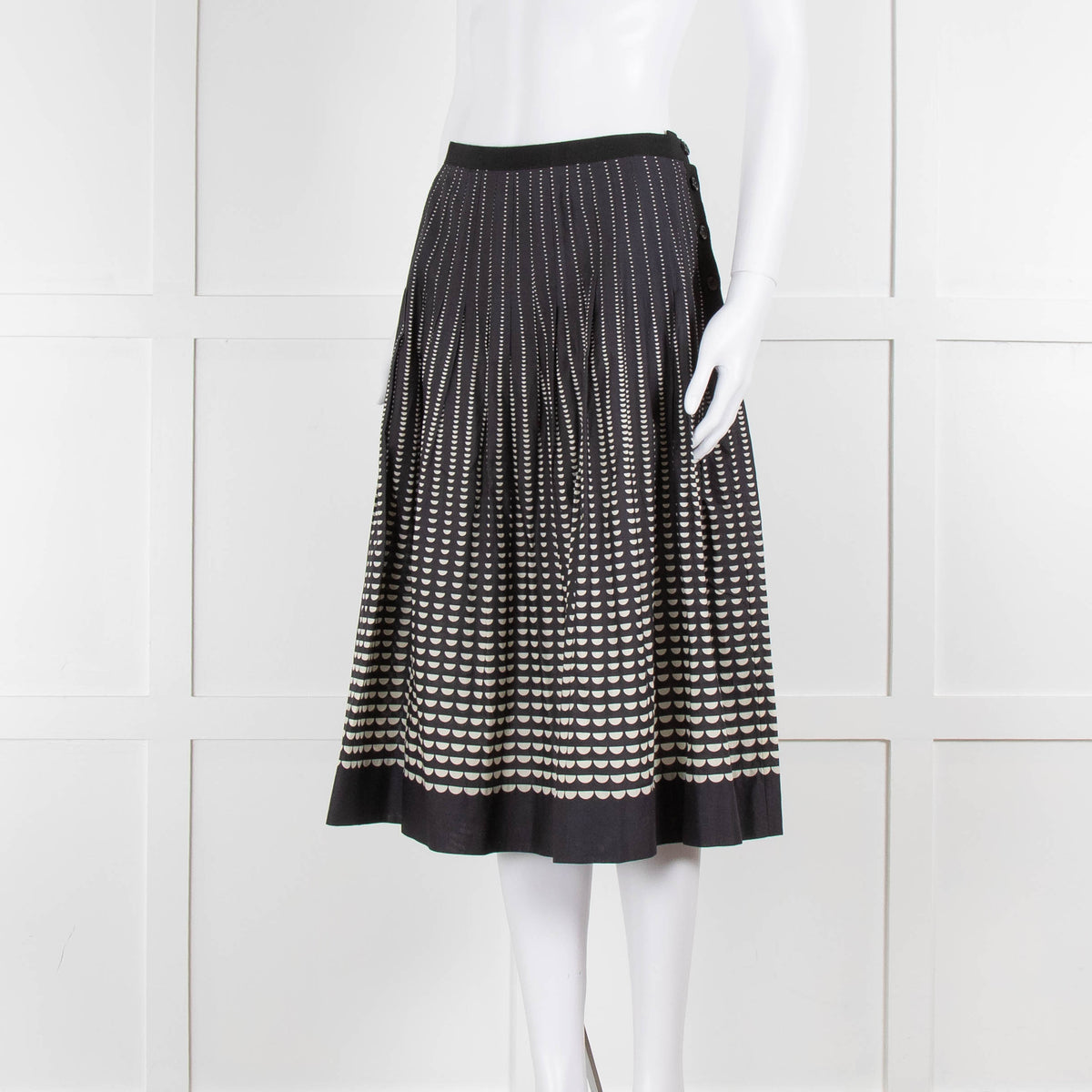 Margaret Howell Half Moon Print Skirt