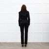 Wiederhoeft Black Shiny Marble Effect  Fabric Jacket