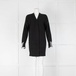 360 Cashmere Black Long Line Cardigan