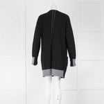 360 Cashmere Black Long Line Cardigan