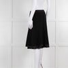 Strenesse Black Panelled A Line Skirt