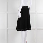 Strenesse Black Panelled A Line Skirt