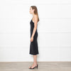 Joseph Black Silk Midi Slip Dress