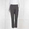 Piazza Sempione Blue and White Dotted Cotton Trousers