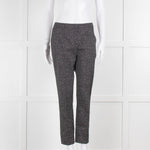 Piazza Sempione Blue and White Dotted Cotton Trousers