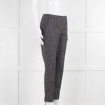 Piazza Sempione Blue and White Dotted Cotton Trousers