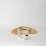 Helen Kaminski Neutral Straw Mia Visor Sun Hat