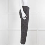 Piazza Sempione Blue and White Dotted Cotton Trousers
