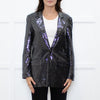 Second Female Black Silver Sequined Blazer