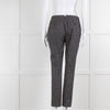 Piazza Sempione Blue and White Dotted Cotton Trousers