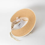 Helen Kaminski Neutral Straw Mia Visor Sun Hat