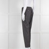 Piazza Sempione Blue and White Dotted Cotton Trousers