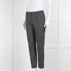 Piazza Sempione Blue and White Dotted Cotton Trousers