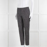 Piazza Sempione Blue and White Dotted Cotton Trousers