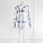 Rails Blue Pink White Check Brushed Cotton Shirt