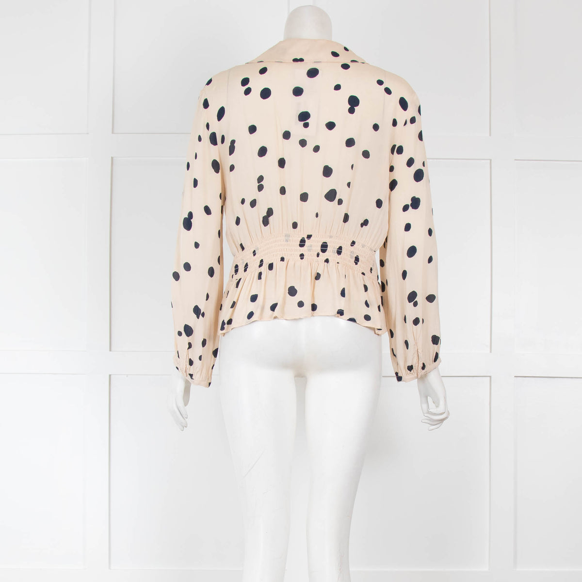 Bash Cream Polka Dot Long Sleeve blouse