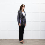 Second Female Black Silver Sequined Blazer