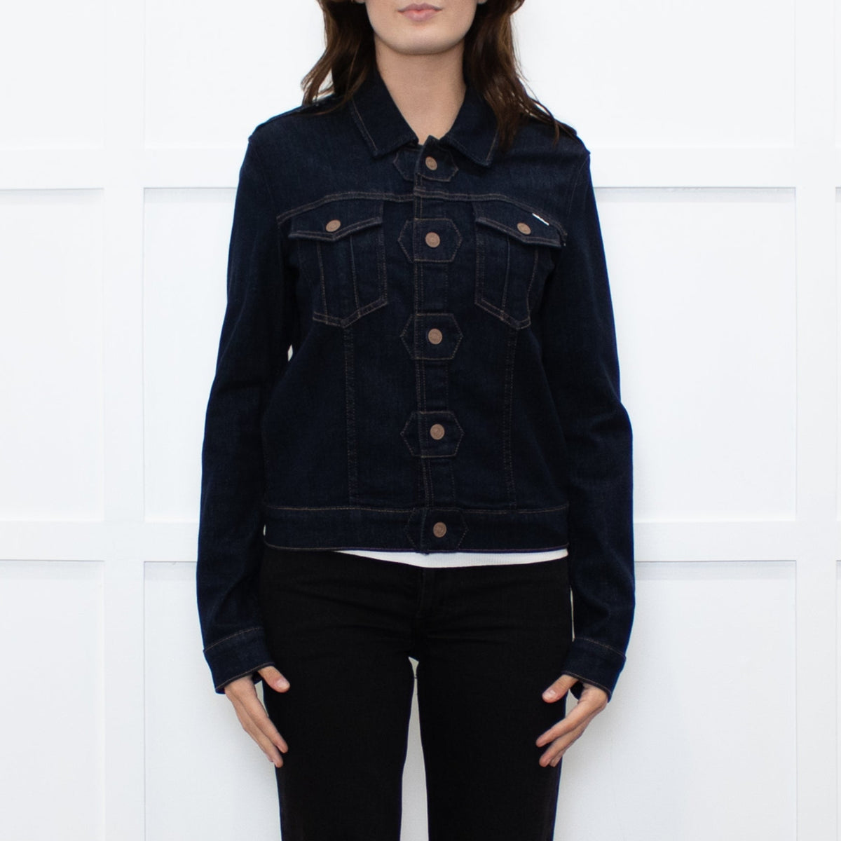 Mother Navy Denim Jacket