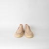 Santoni Cream Suede High Top Loafers