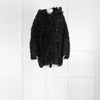 pa;ge Black Reversible Shearling Coat Removable Hood