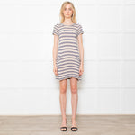 Marc by Marc Jacobs Fine Knit Blue Striped Mini Dress