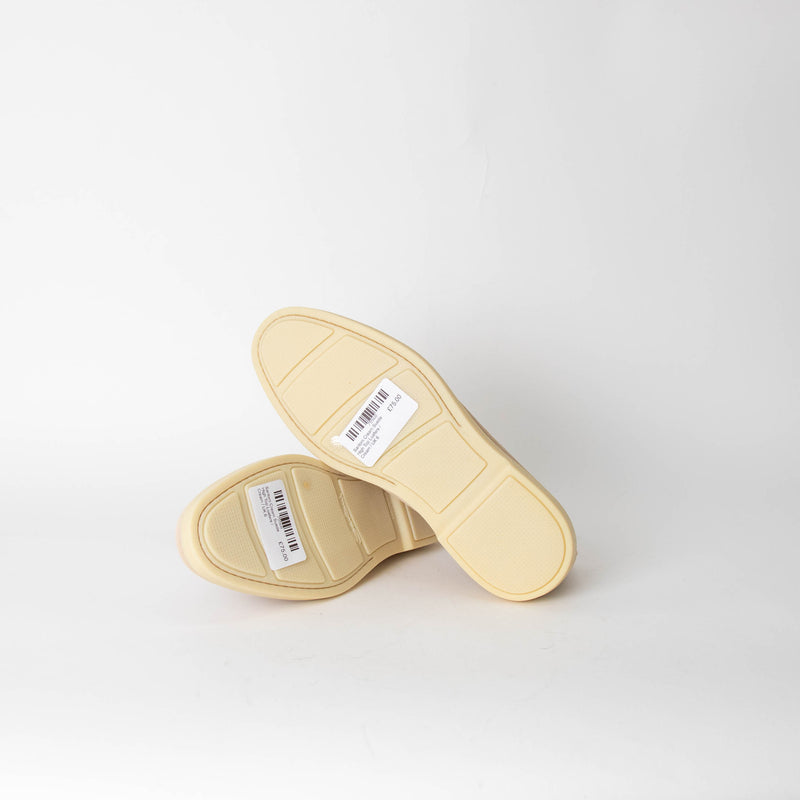 Santoni Cream Suede High Top Loafers