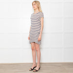 Marc by Marc Jacobs Fine Knit Blue Striped Mini Dress
