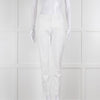 Piazza Sempione White Cotton Straight Leg Trousers