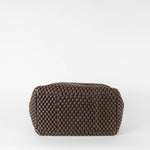 Tissa Fontaneda Brown Simple Matter Zip Small Bubble Tote