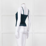 By Malene Birger Teal Lace Trim Camisole