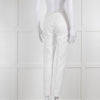 Piazza Sempione White Cotton Straight Leg Trousers
