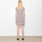 Marc by Marc Jacobs Fine Knit Blue Striped Mini Dress