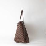 Louis Vuitton Brown Damiere Ebene Neverfull GM Tote Bag