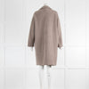 Harris Wharf Faux Wool Mix Brown Coat