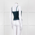 By Malene Birger Teal Lace Trim Camisole