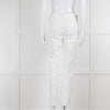 Piazza Sempione White Cotton Straight Leg Trousers