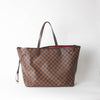Louis Vuitton Brown Damiere Ebene Neverfull GM Tote Bag