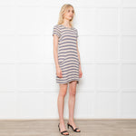 Marc by Marc Jacobs Fine Knit Blue Striped Mini Dress