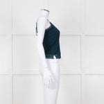By Malene Birger Teal Lace Trim Camisole