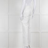 Piazza Sempione White Cotton Straight Leg Trousers