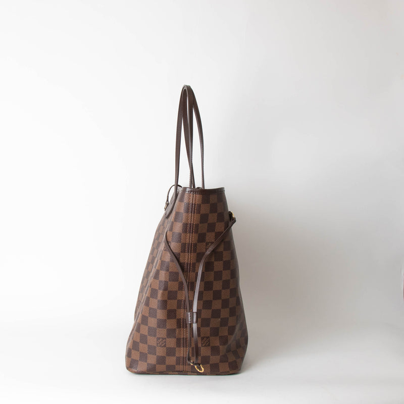 Louis Vuitton Brown Damiere Ebene Neverfull GM Tote Bag
