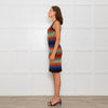 M Missoni Multi Coloured Stripe Knitted Sleeveless Dress