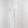 Piazza Sempione White Cotton Straight Leg Trousers