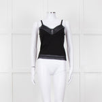 By Malene Birger Black Lace Trim Camisole