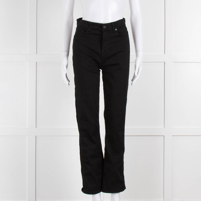 Seven For All Mankind Black Stretch Cotton Skinny Jeans