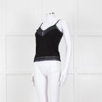 By Malene Birger Black Lace Trim Camisole