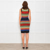 M Missoni Multi Coloured Stripe Knitted Sleeveless Dress